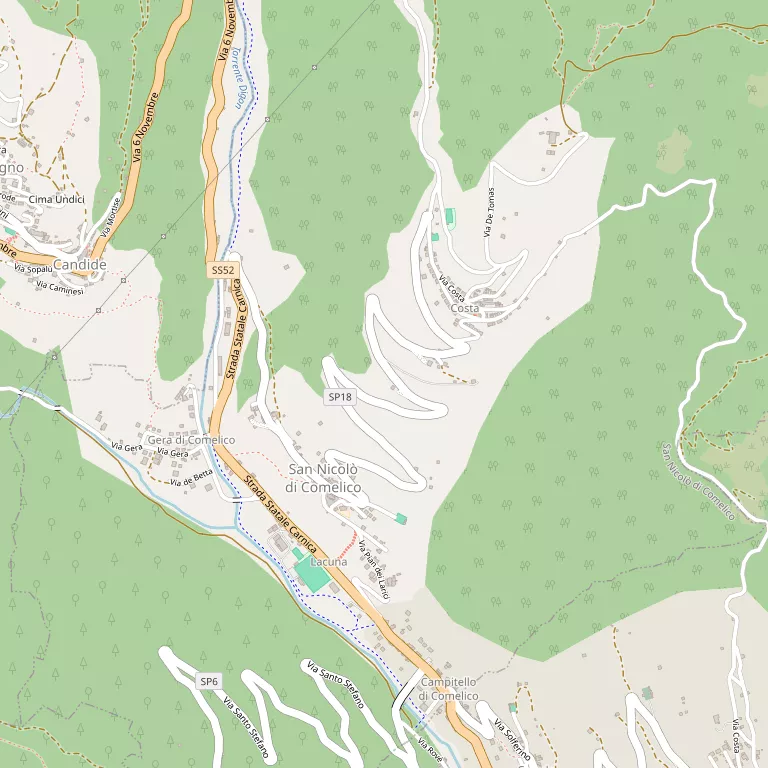 Mappa SAN NICOLO' DI COMELICO
