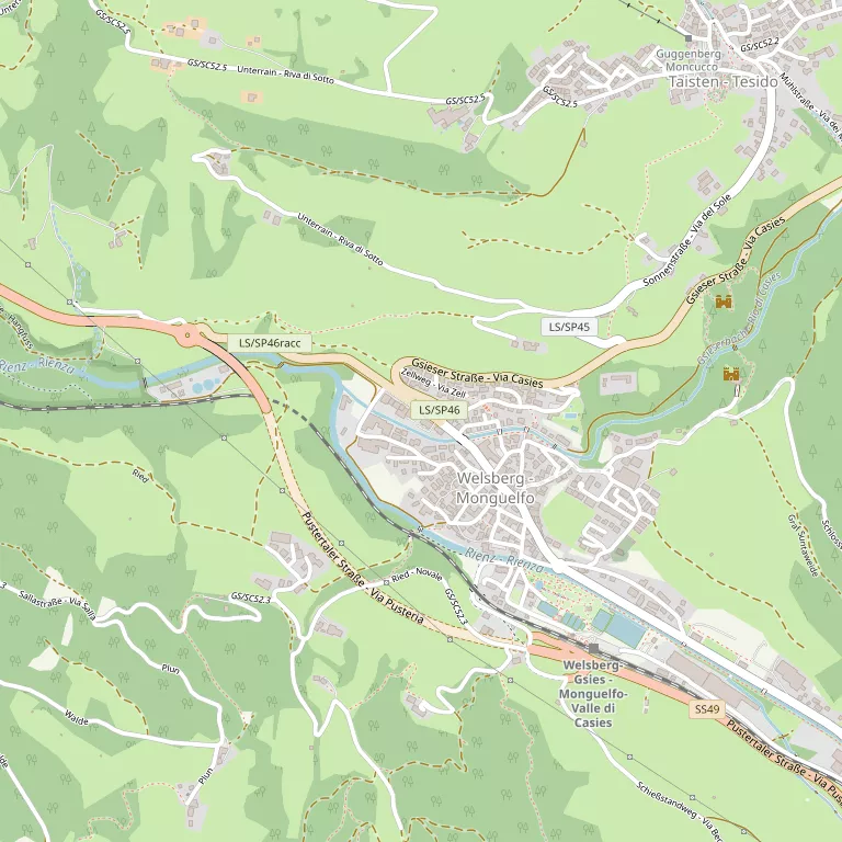 Mappa MONGUELFO-TESIDO