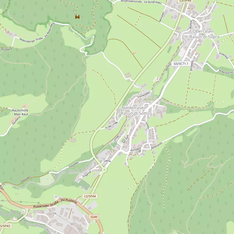 Mappa RASUN-ANTERSELVA