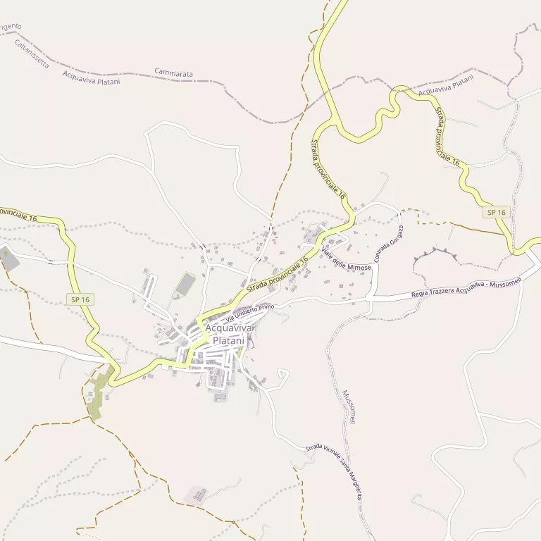 Mappa ACQUAVIVA PLATANI
