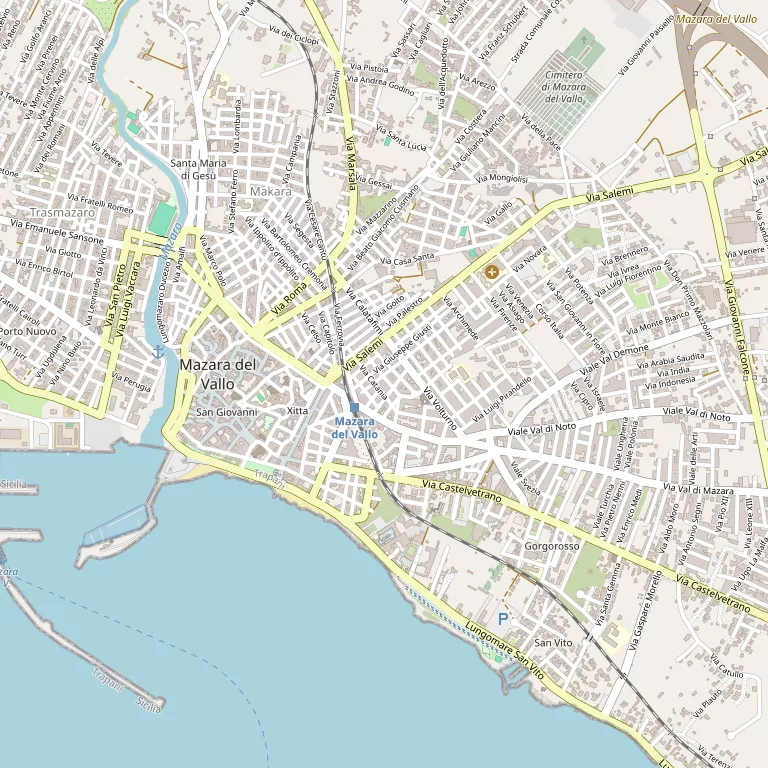 Mappa MAZARA DEL VALLO