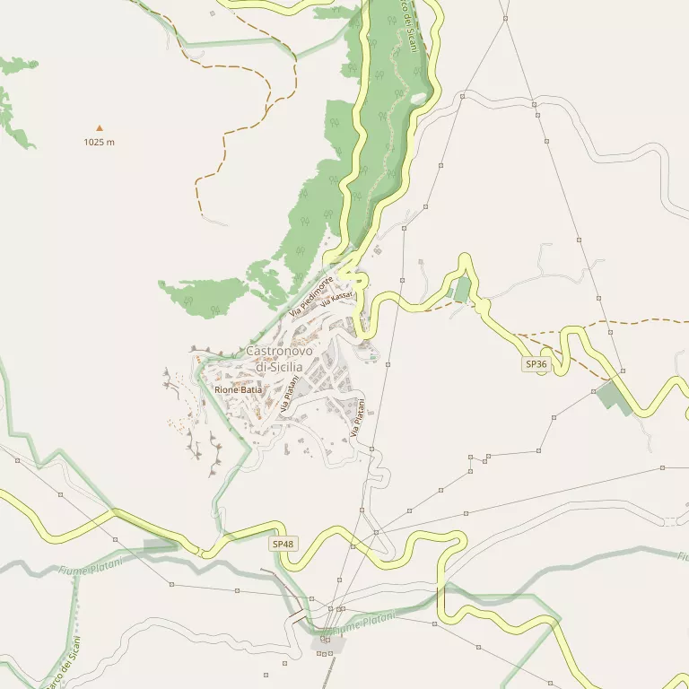 Mappa CASTRONOVO DI SICILIA