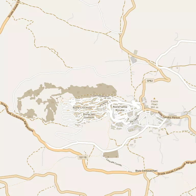 Mappa PRIZZI