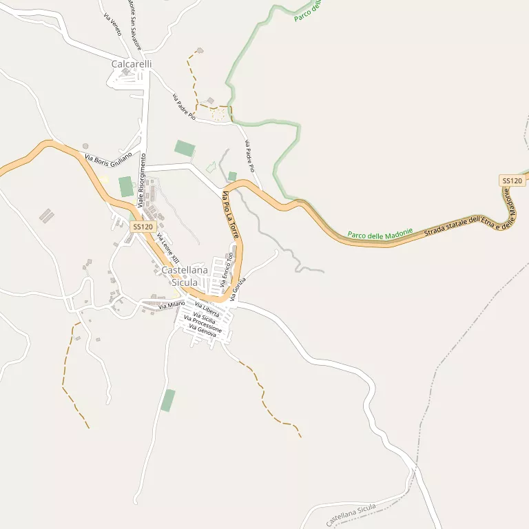 Mappa CASTELLANA SICULA
