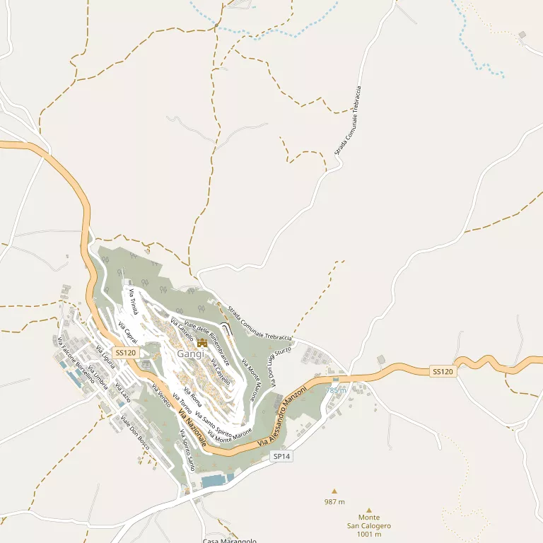 Mappa GANGI