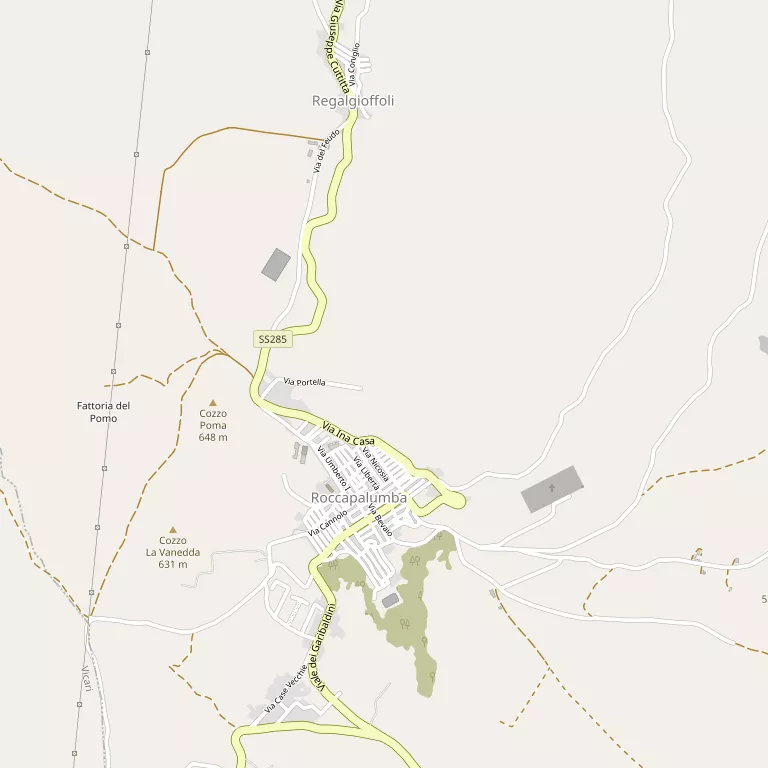 Mappa ROCCAPALUMBA