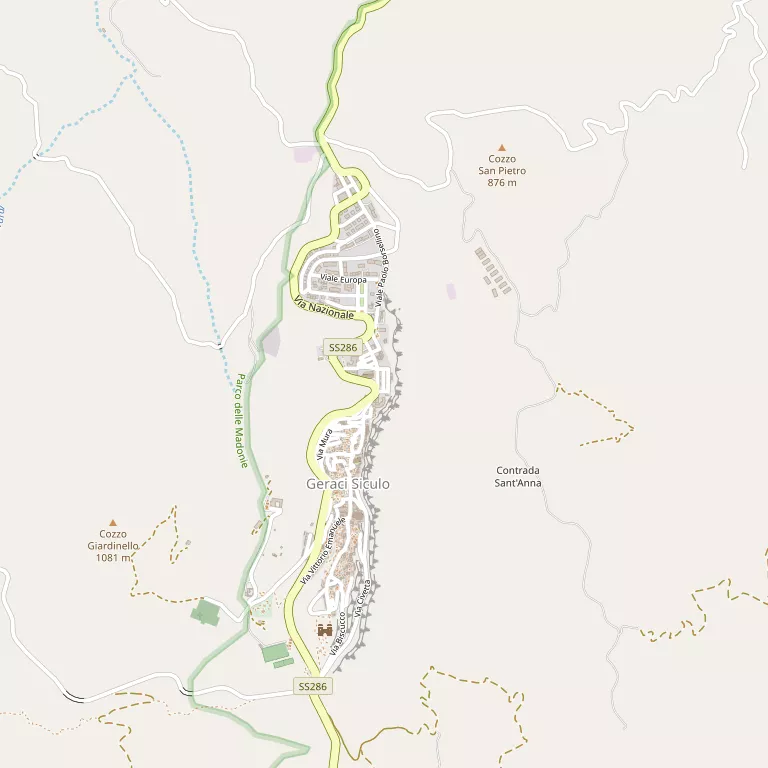 Mappa GERACI SICULO