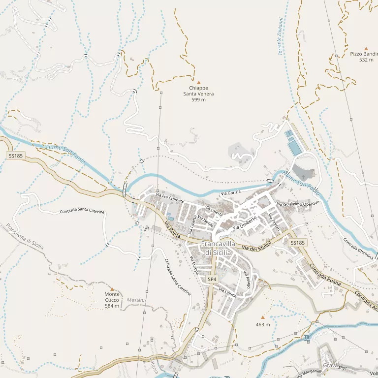 Mappa FRANCAVILLA DI SICILIA