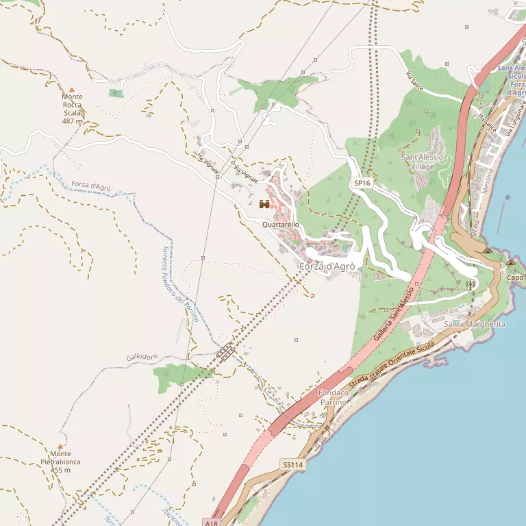 Mappa FORZA D'AGRO'