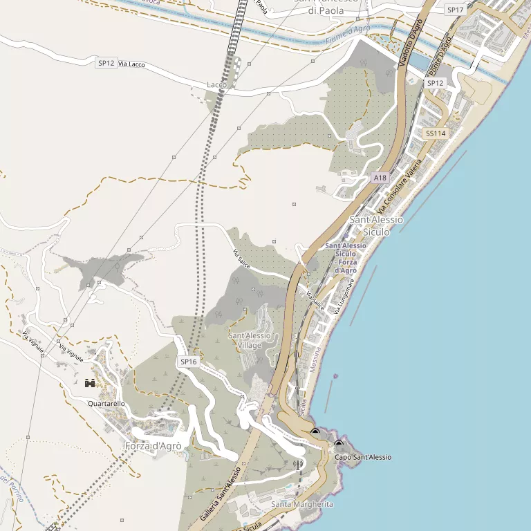 Mappa SANT'ALESSIO SICULO