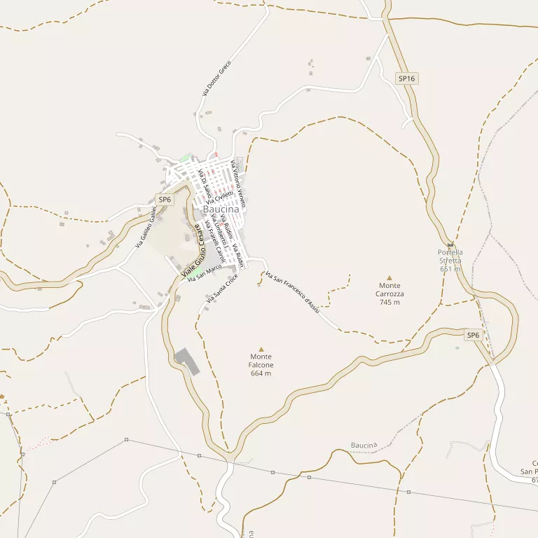 Mappa BAUCINA