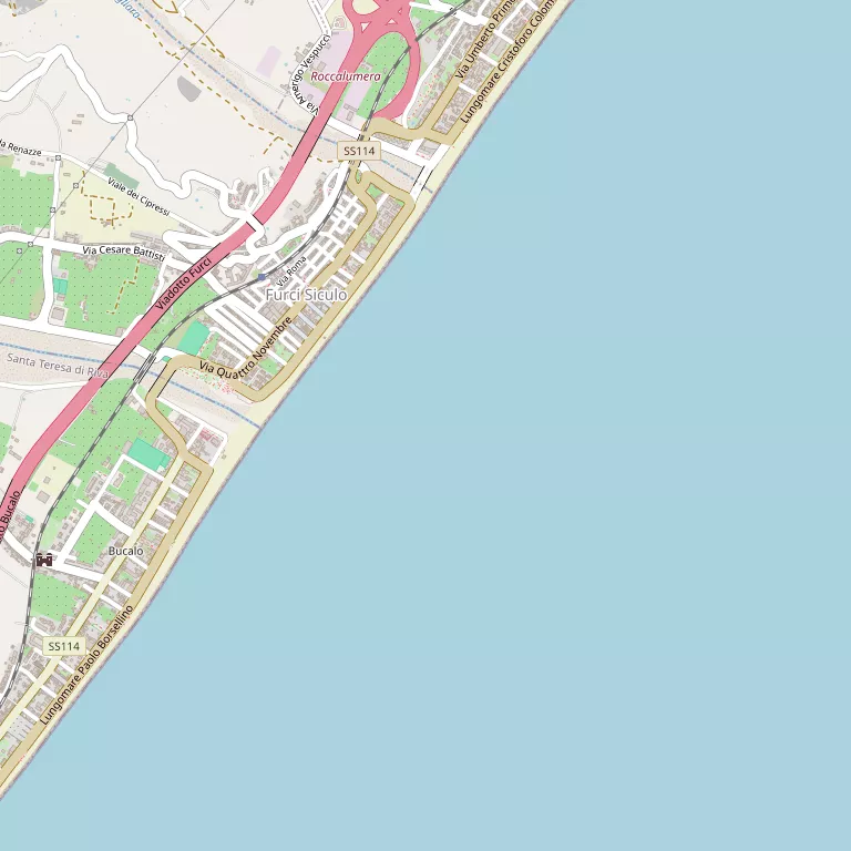 Mappa FURCI SICULO