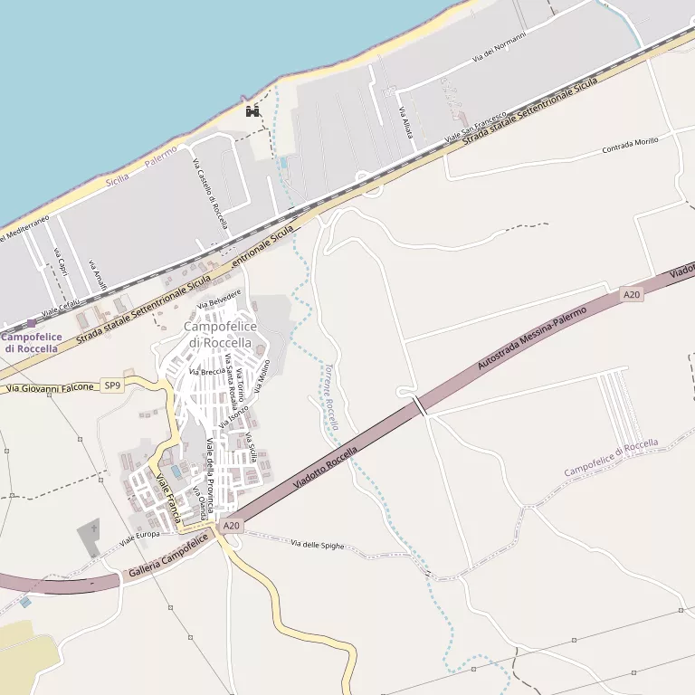 Mappa CAMPOFELICE DI ROCCELLA