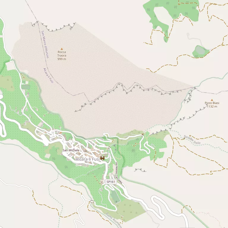 Mappa ALCARA LI FUSI