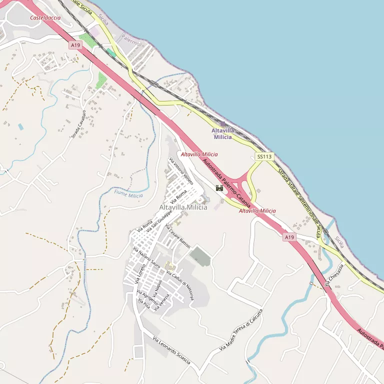 Mappa ALTAVILLA MILICIA