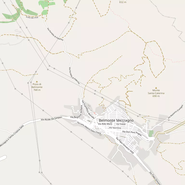 Mappa BELMONTE MEZZAGNO
