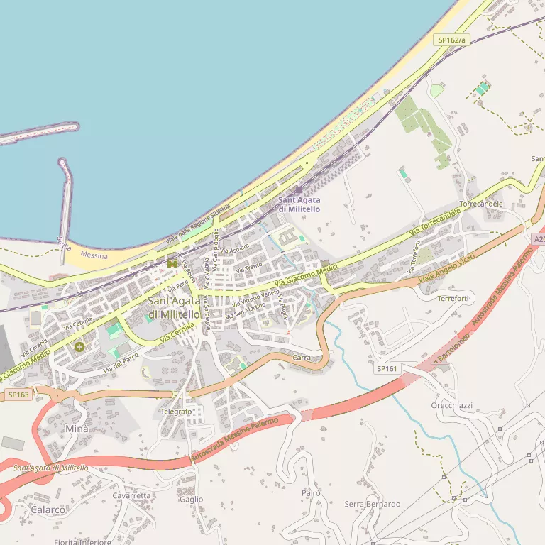 Mappa SANT'AGATA DI MILITELLO