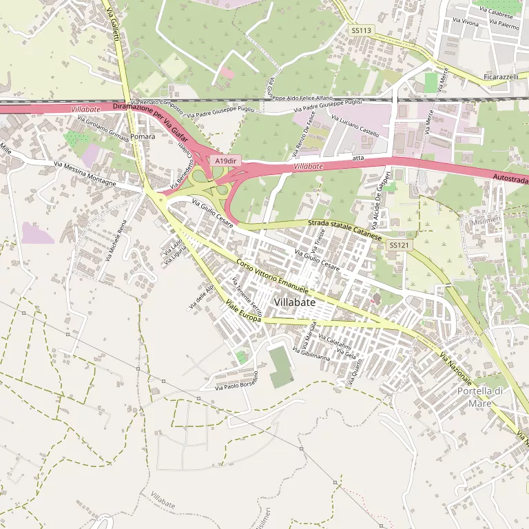 Mappa VILLABATE