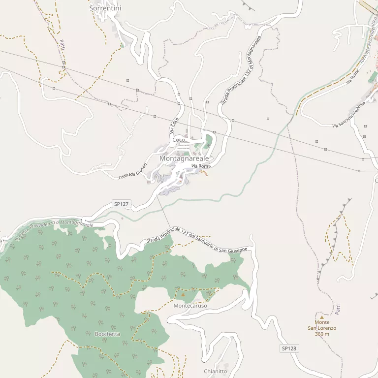 Mappa MONTAGNAREALE