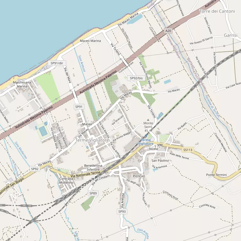 Mappa TERME VIGLIATORE