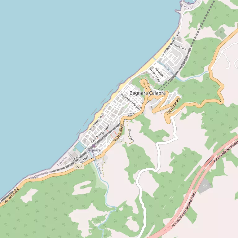 Mappa BAGNARA CALABRA