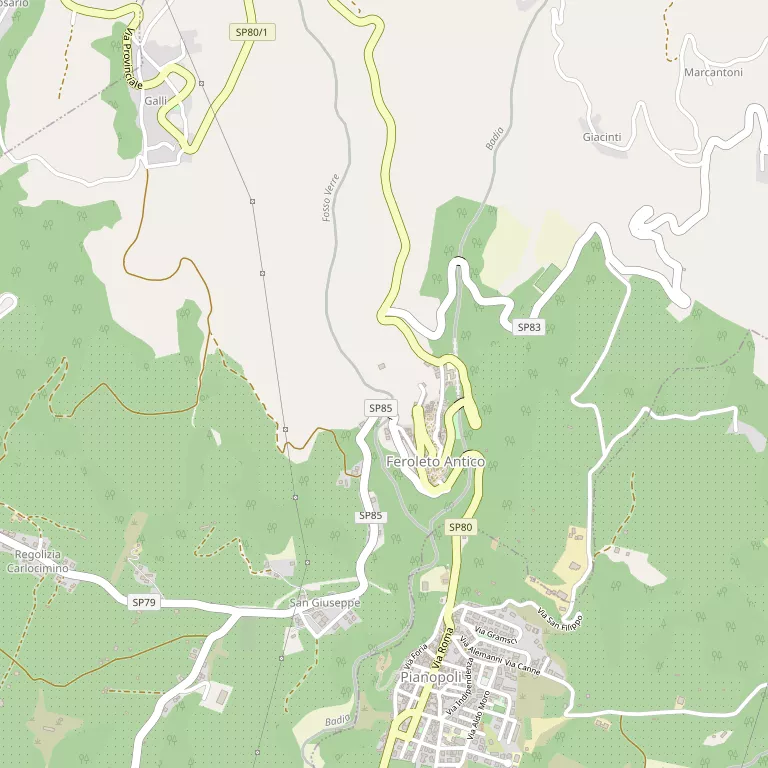 Mappa FEROLETO ANTICO