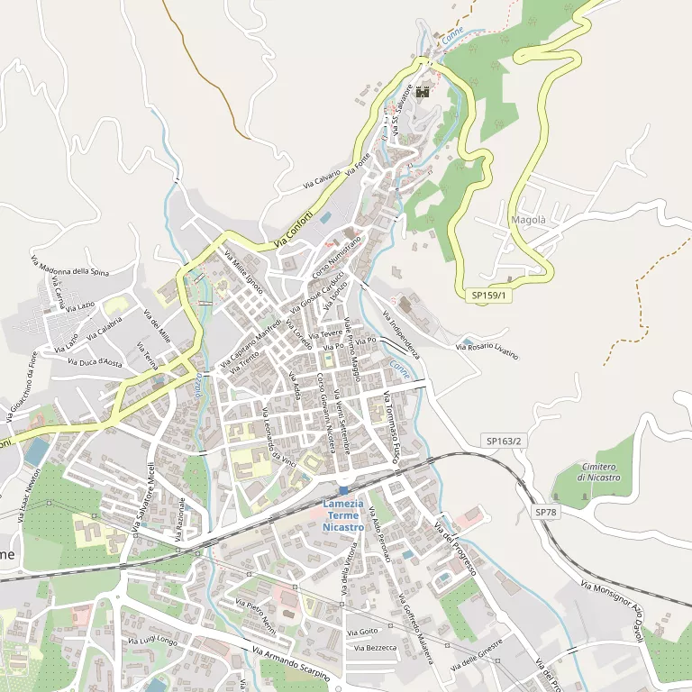 Mappa LAMEZIA TERME