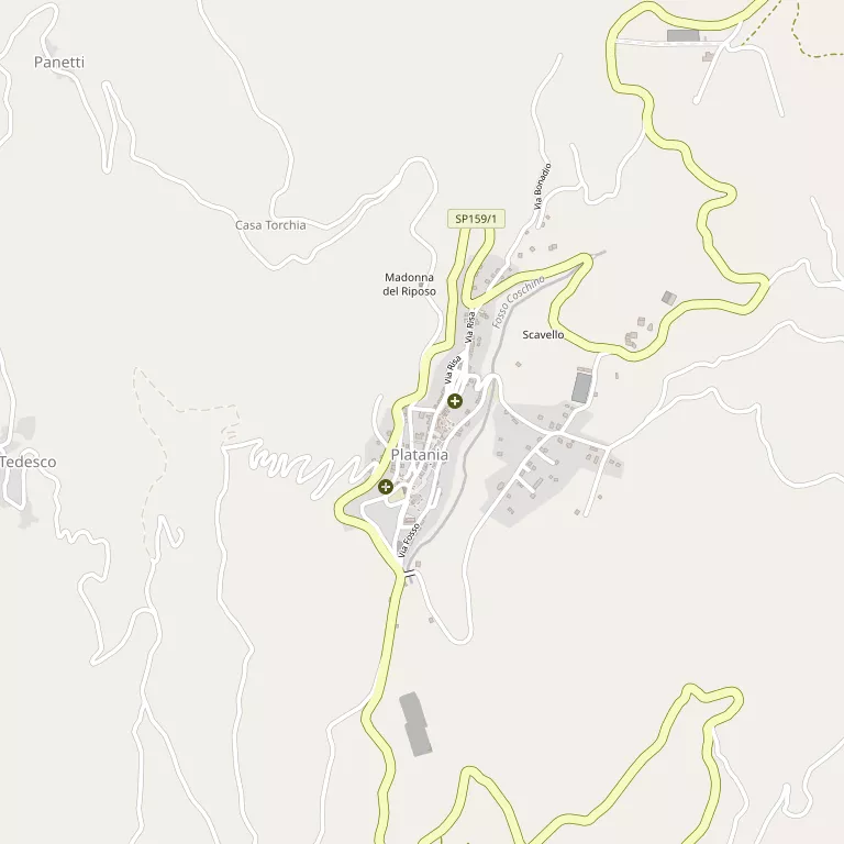 Mappa PLATANIA