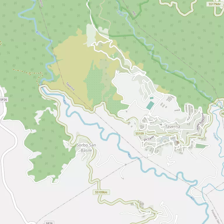 Mappa SORBO SAN BASILE