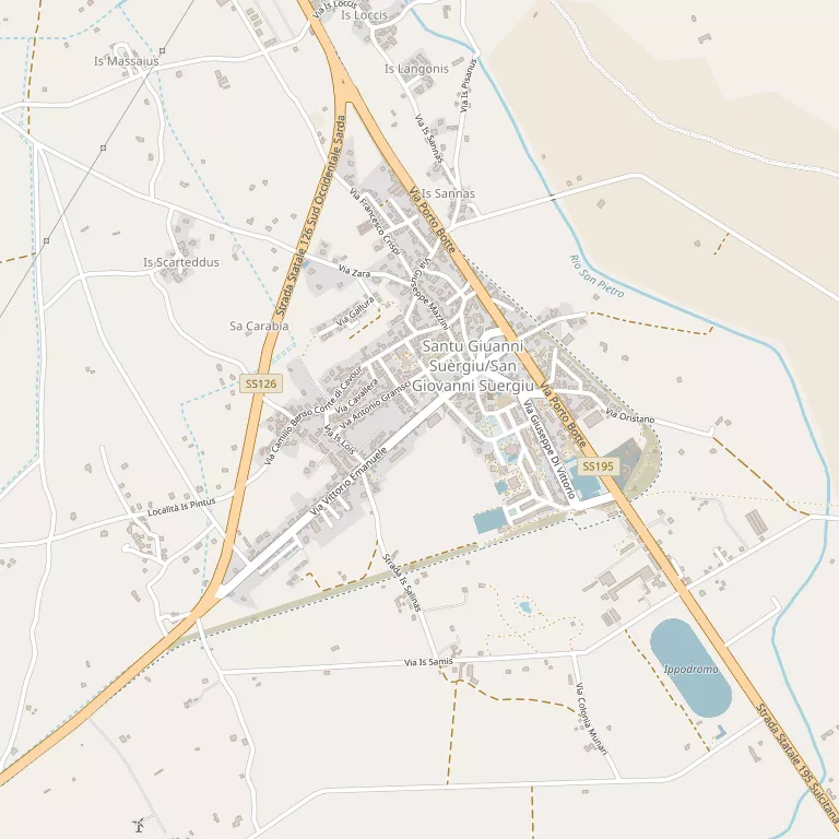 Mappa SAN GIOVANNI SUERGIU