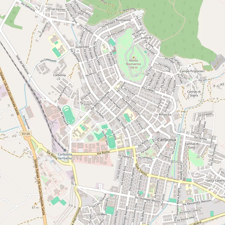 Mappa CARBONIA