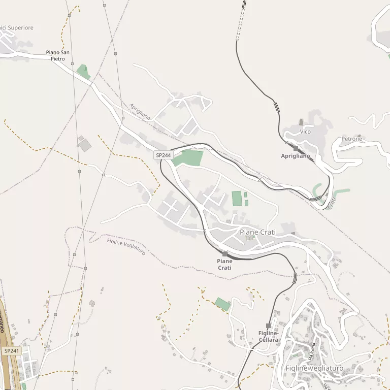 Mappa PIANE CRATI