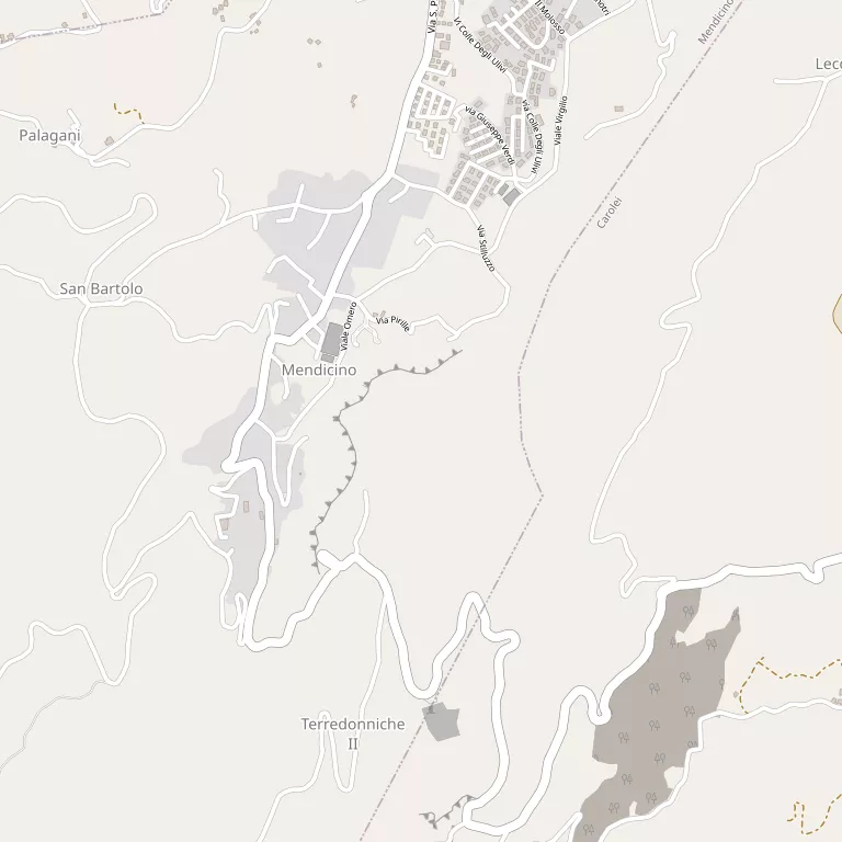 Mappa MENDICINO