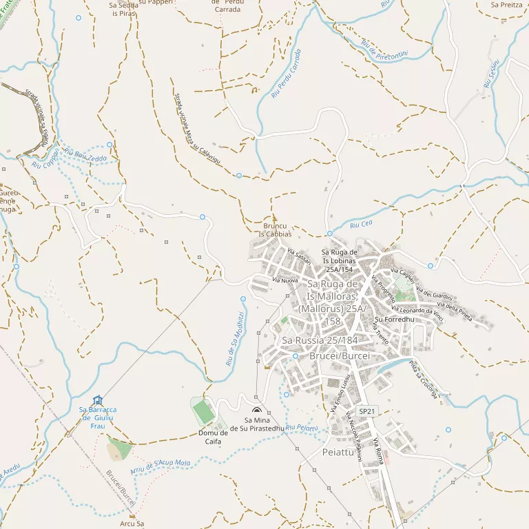Mappa BURCEI