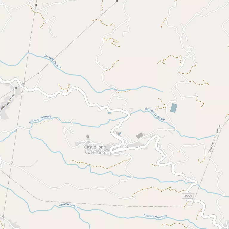 Mappa CASTIGLIONE COSENTINO