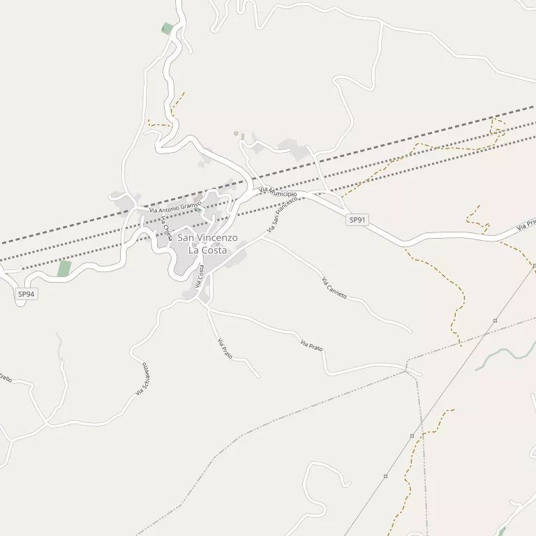 Mappa SAN VINCENZO LA COSTA