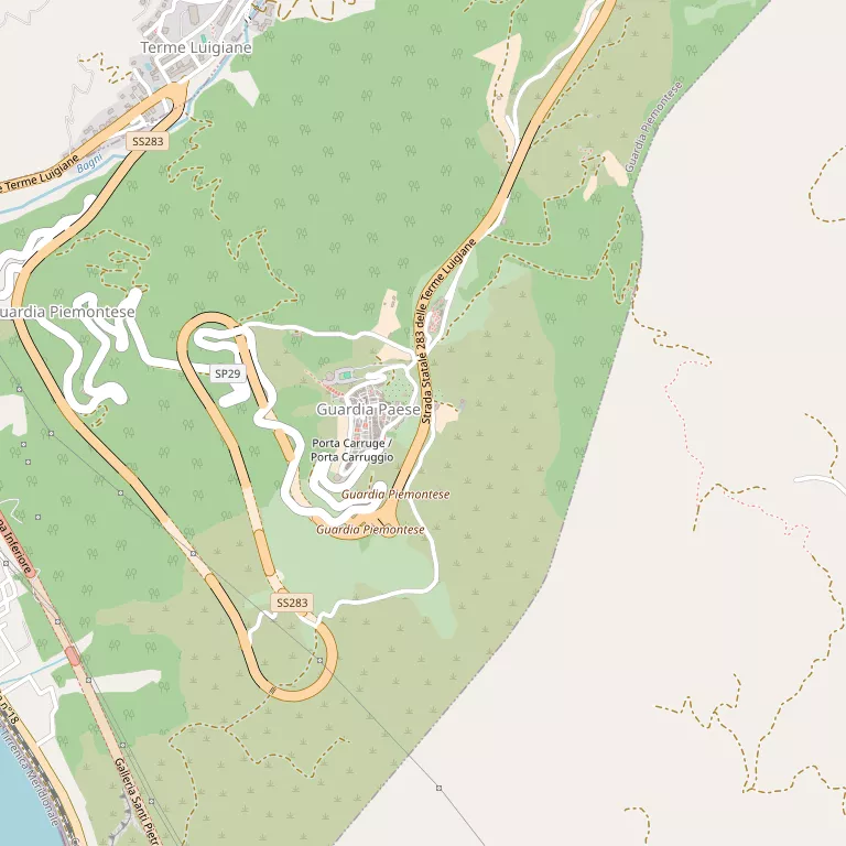 Mappa GUARDIA PIEMONTESE