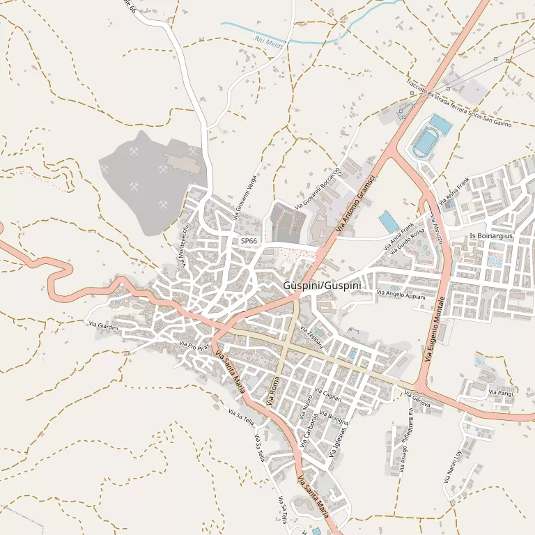 Mappa GUSPINI
