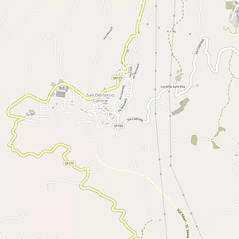 Mappa SAN DEMETRIO CORONE