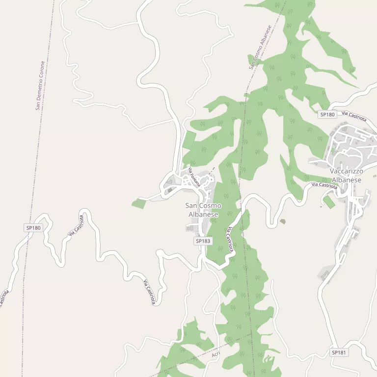 Mappa SAN COSMO ALBANESE