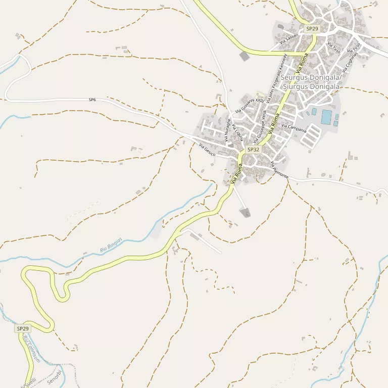 Mappa SIURGUS DONIGALA