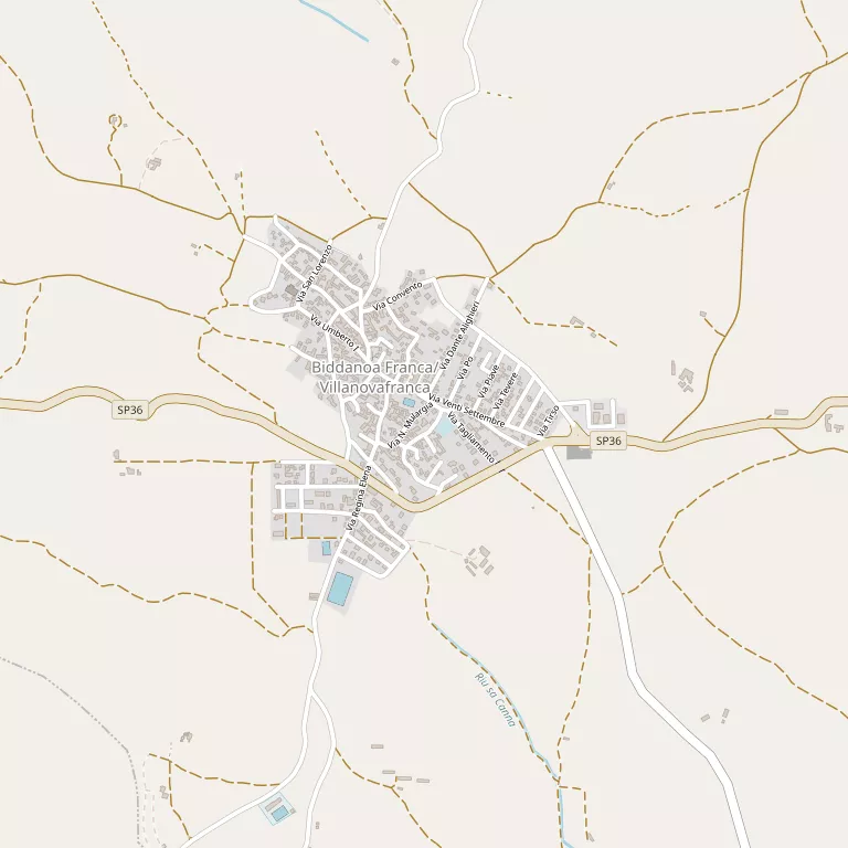 Mappa VILLANOVAFRANCA