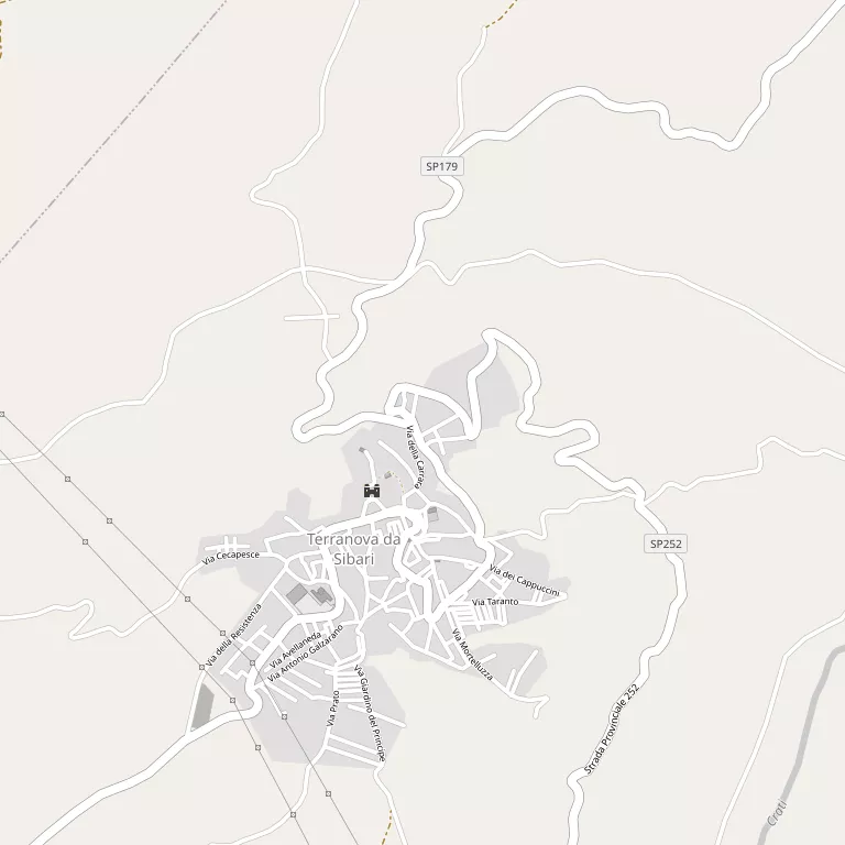 Mappa TERRANOVA DA SIBARI