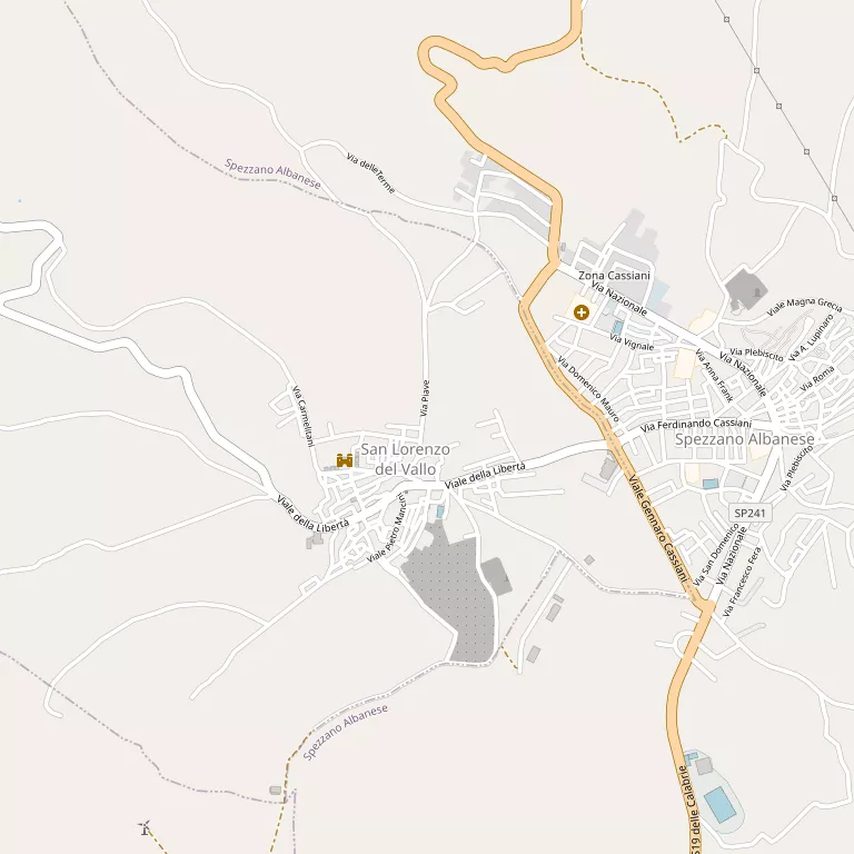 Mappa SAN LORENZO DEL VALLO