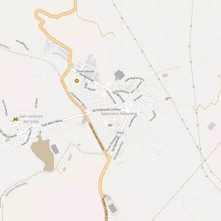 Mappa SPEZZANO ALBANESE