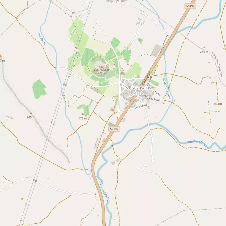 Mappa LAS PLASSAS
