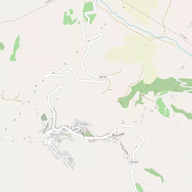 Mappa ALTOMONTE