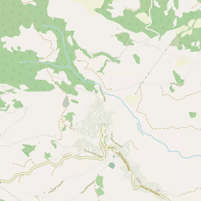 Mappa LUNGRO