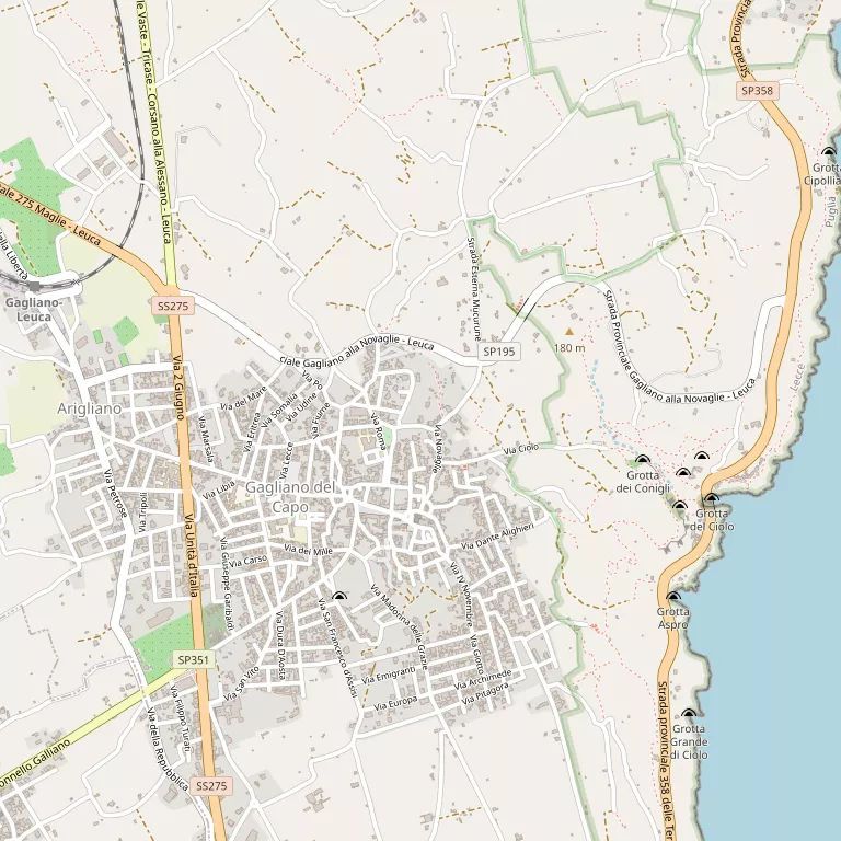 Mappa GAGLIANO DEL CAPO