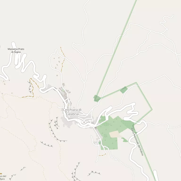 Mappa CERCHIARA DI CALABRIA